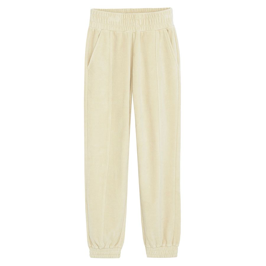 White jogging pants