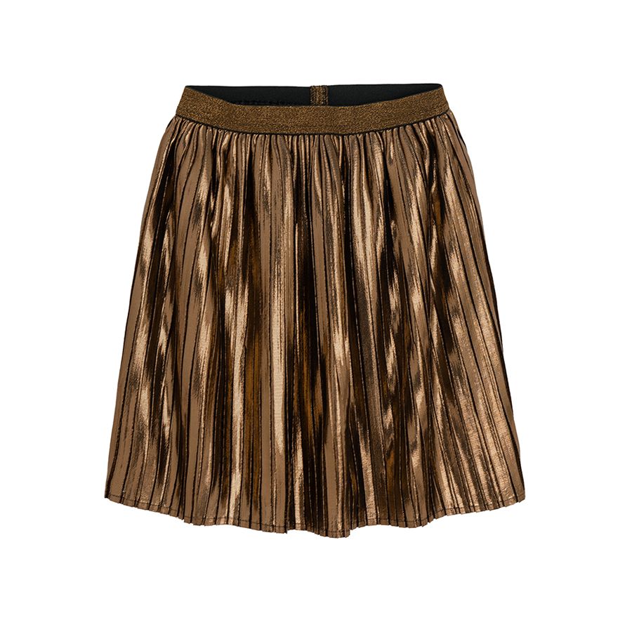 Gold pleated skirt