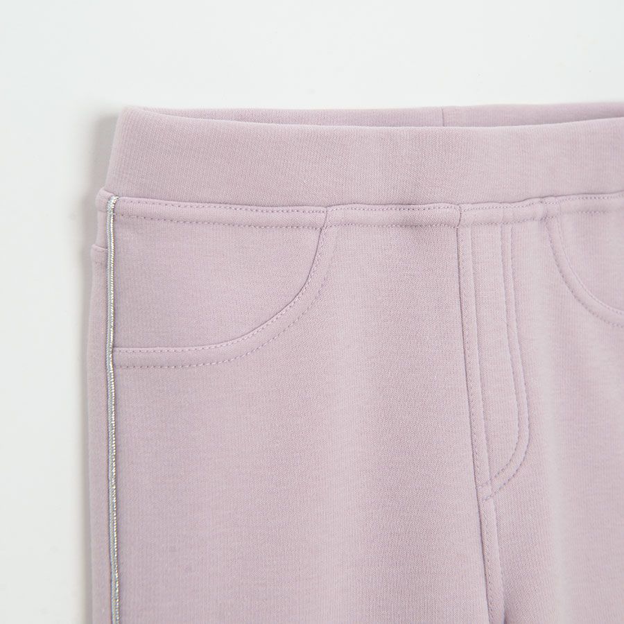 Κολάν λιλά με επένδυση fleece