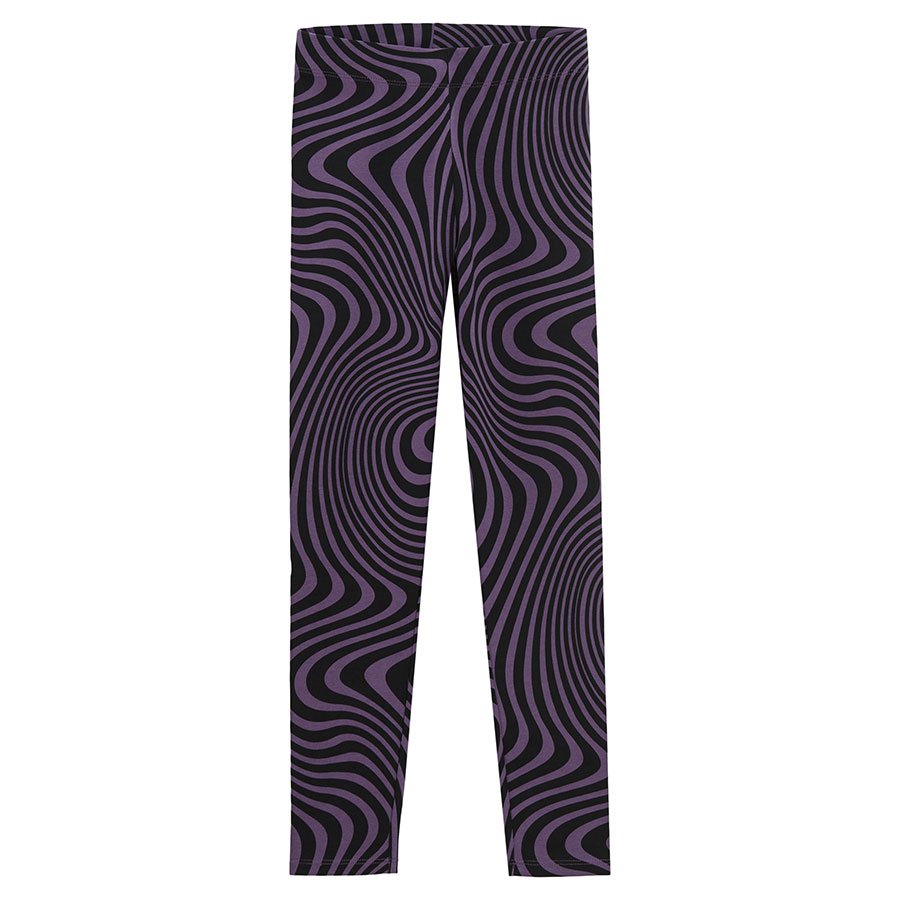 Grey with WE COME FROM STARS print and maze print leggings- 2 pack