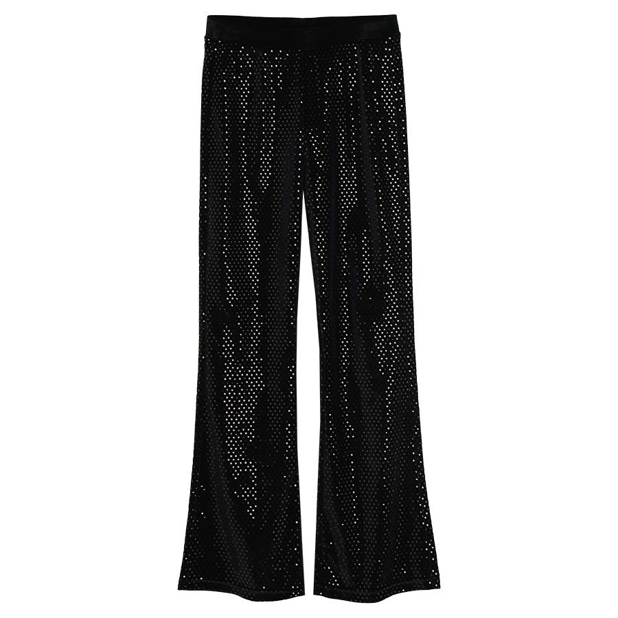 Black wide leg leggings
