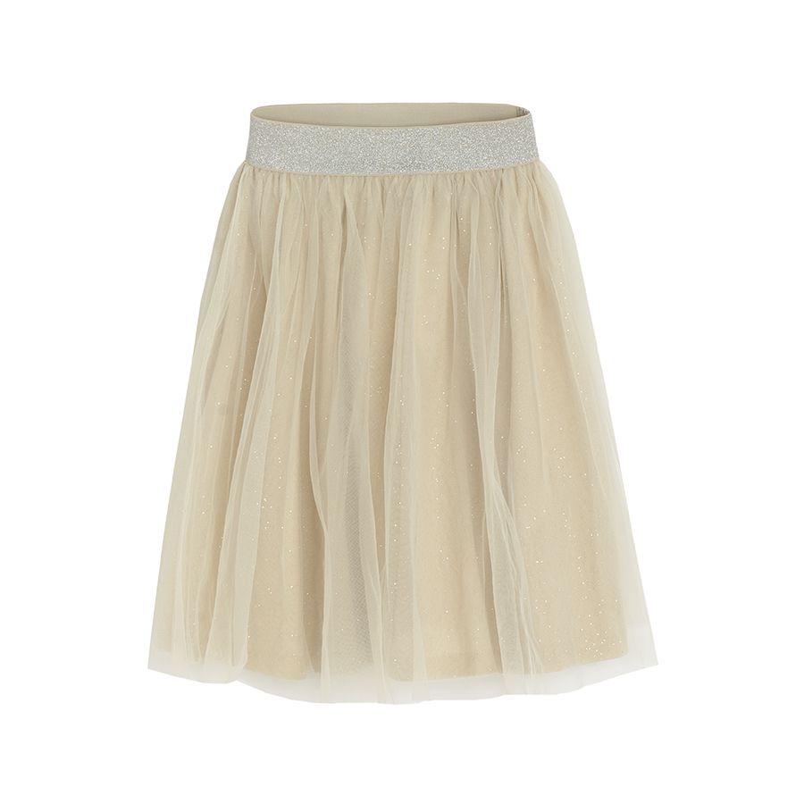 Ecru tulle skirt