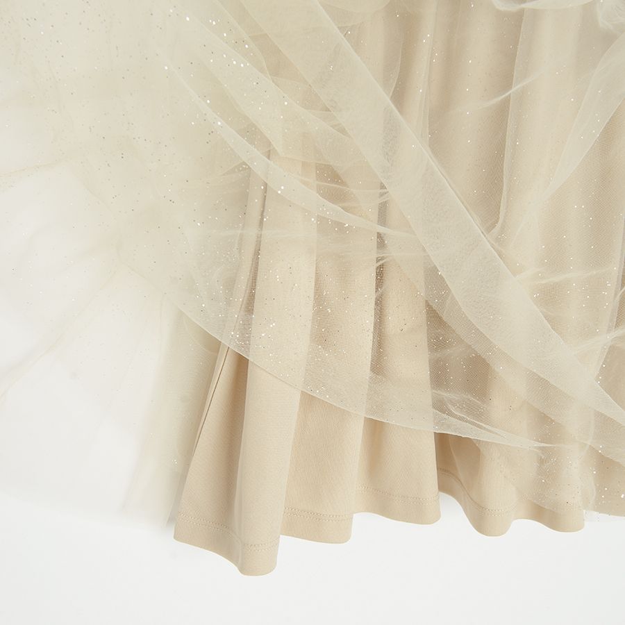 Ecru tulle skirt