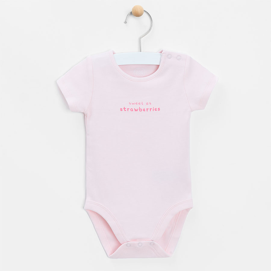 Dark pink, white, yellow and pink long sleeve bodysuits with delicate prints- 4 pack
