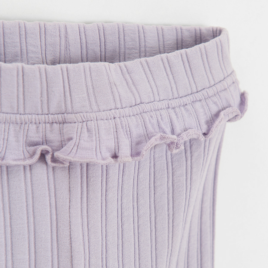 Purple footless leggings