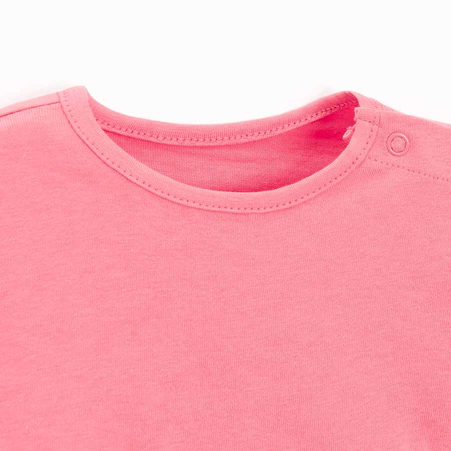 Pink short sleeve dress