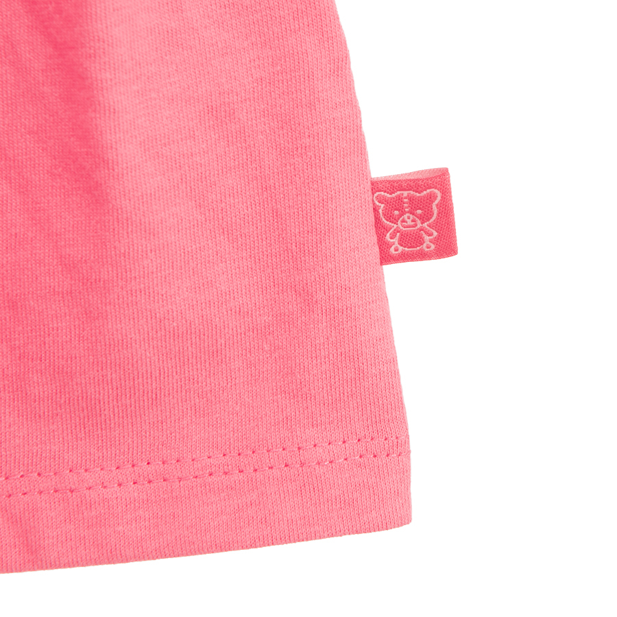 Pink short sleeve dress