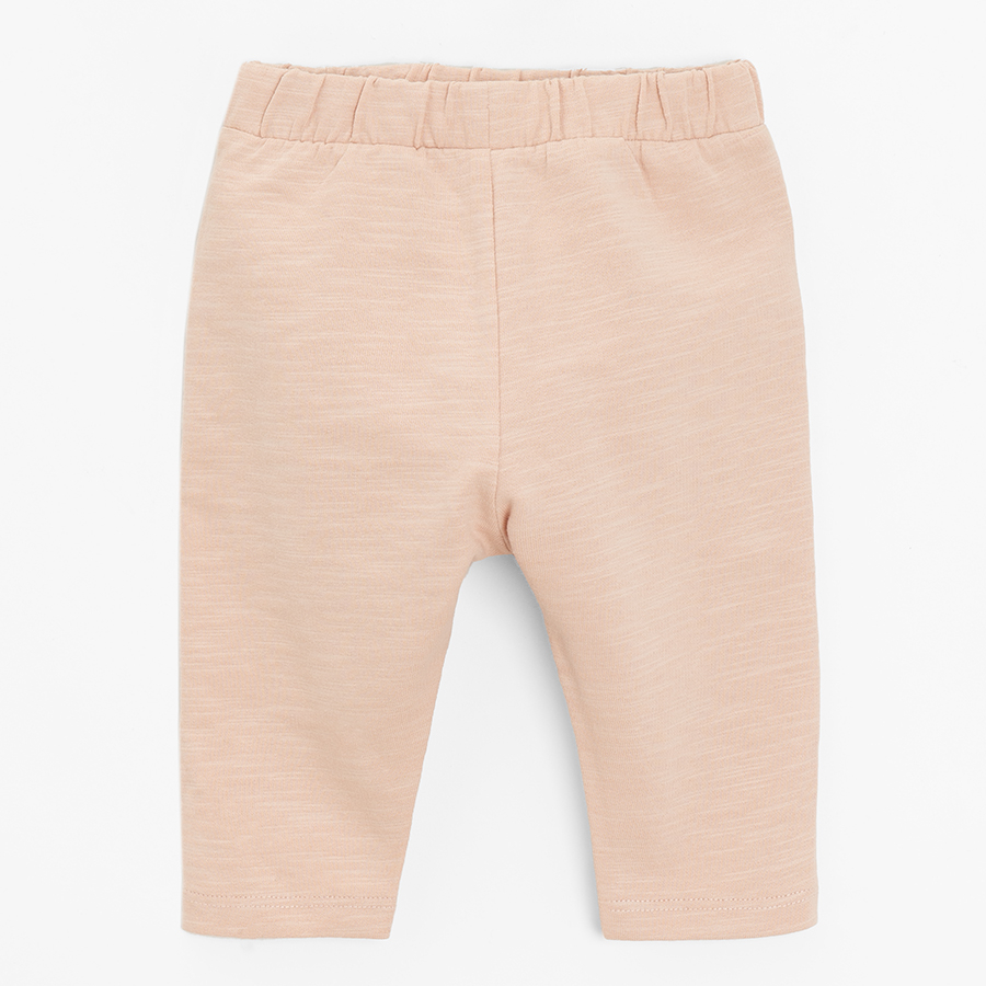 Light pink jogging pants with cord