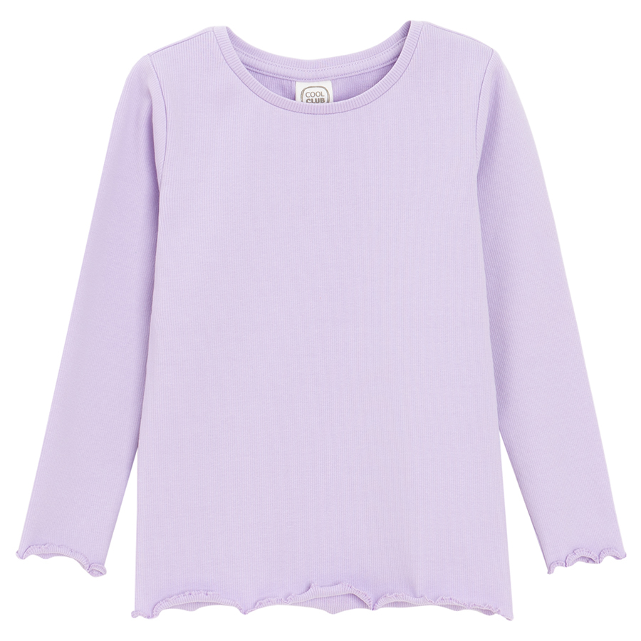 Purple long sleeve blouse