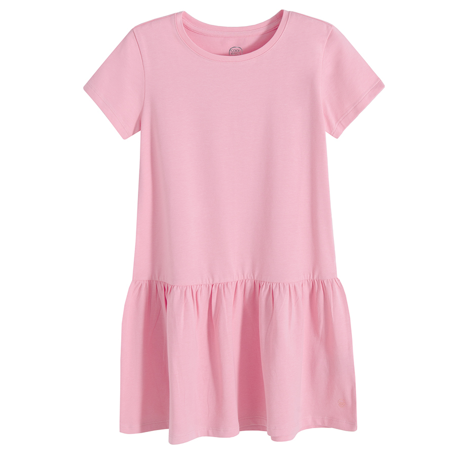 Pink short sleeve dress