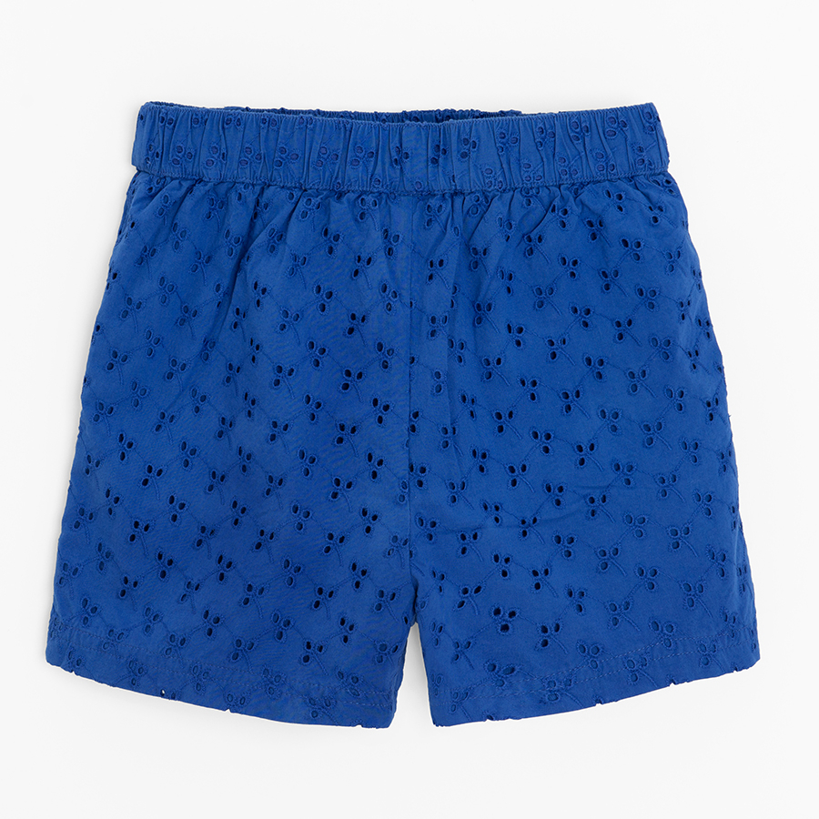 Purple shorts with knot belt