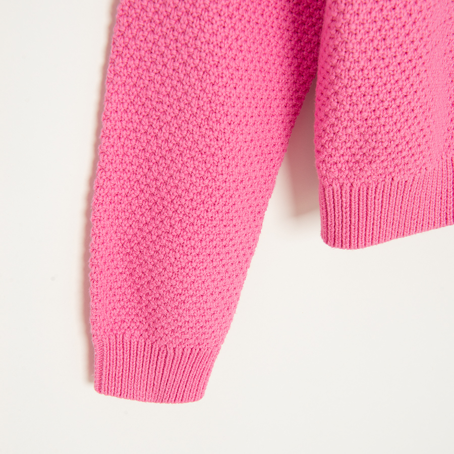 Pink cardigan with buttons