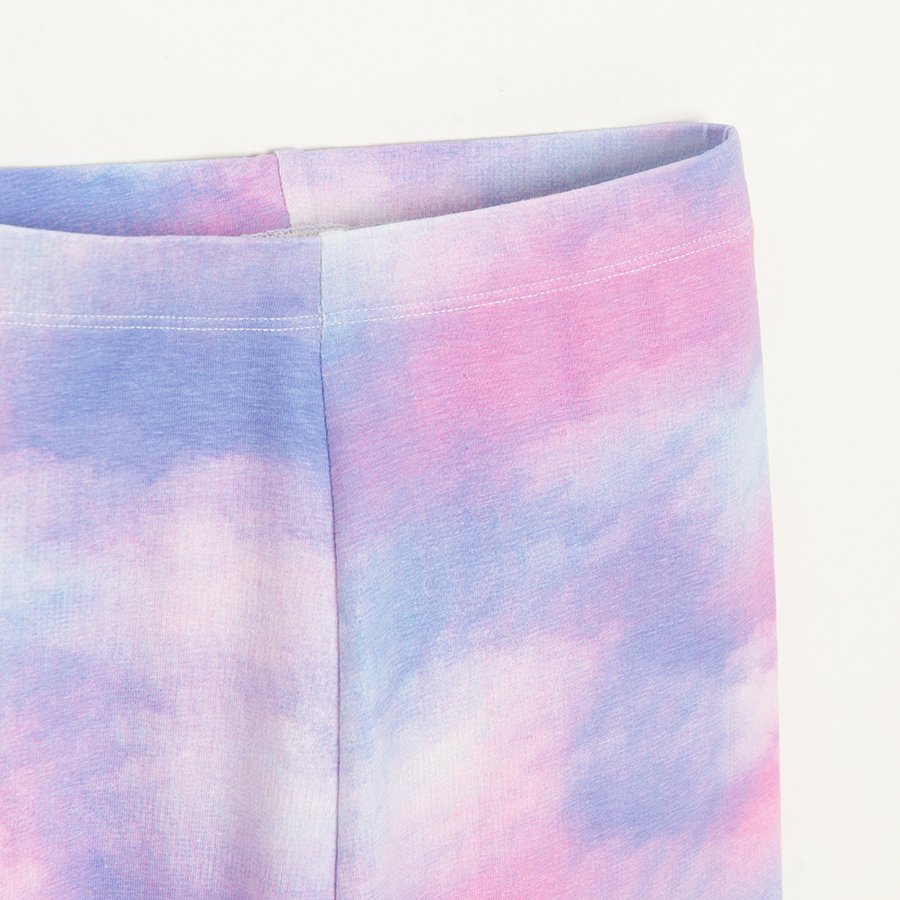 Κολάν ροζ με εφέ tie dye