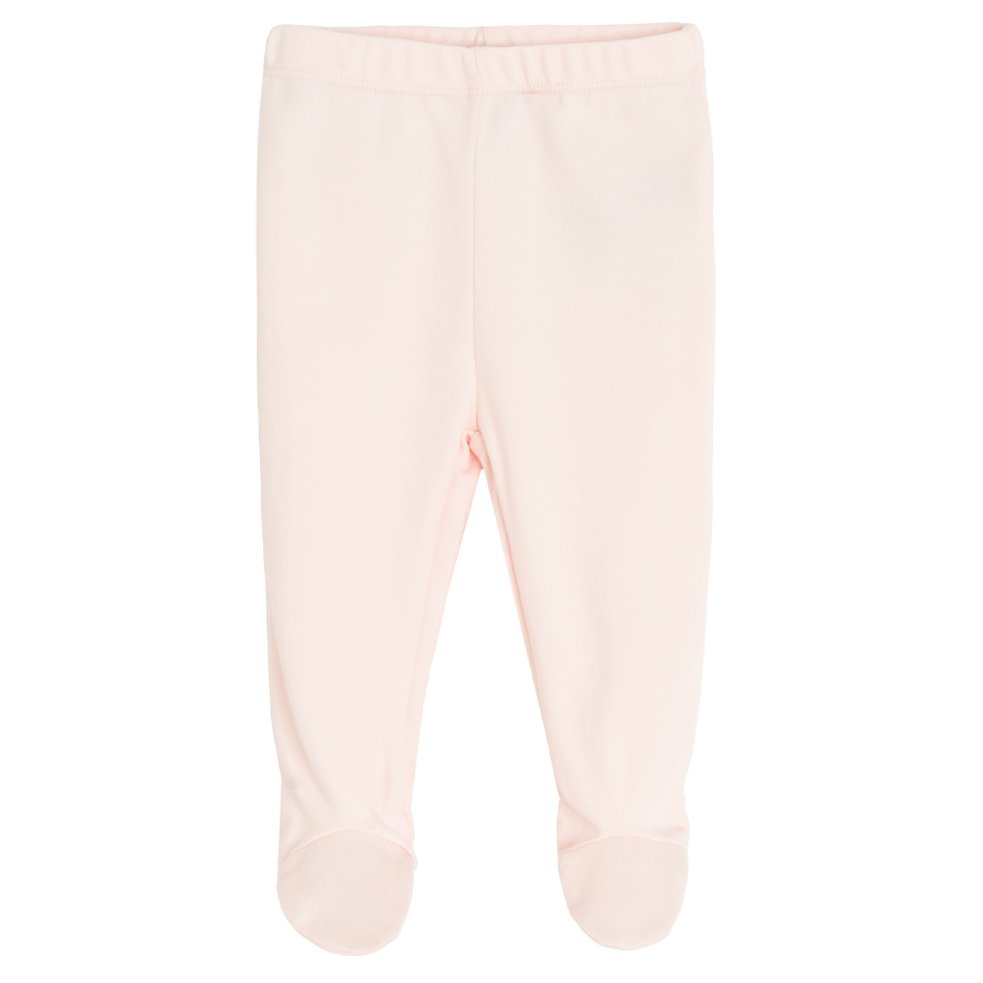 Burgundy long sleeve bodysuit and pink footed jogging pants set-  2 pieces