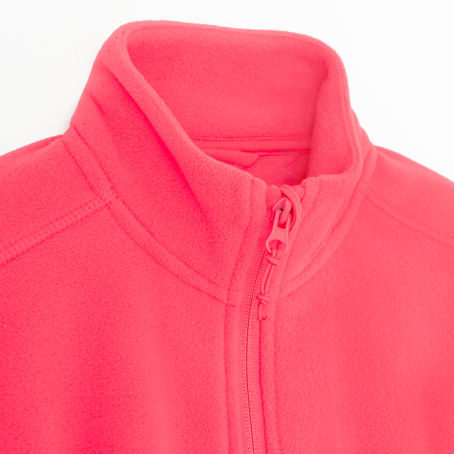 Pink zip through sweatshirt