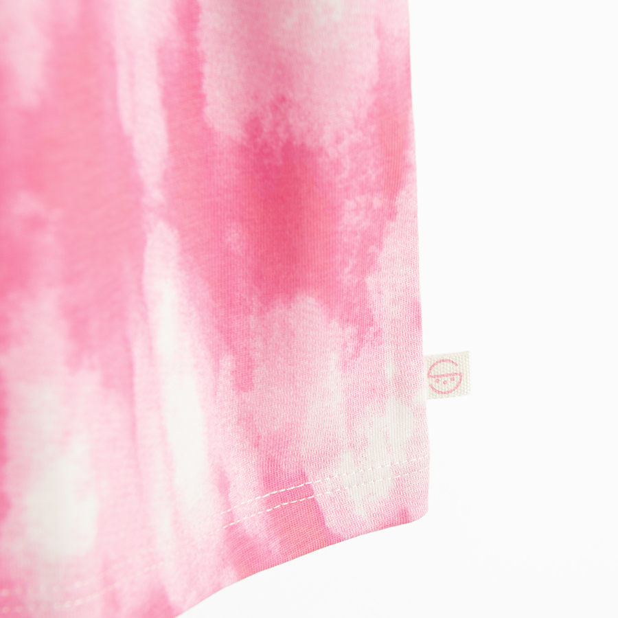 Μπλούζα κοντομάνικη με εφέ tie dye