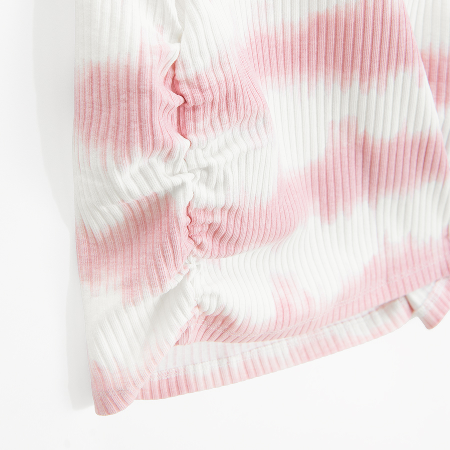 Φόρεμα κοντομάνικο με εφέ tie dye