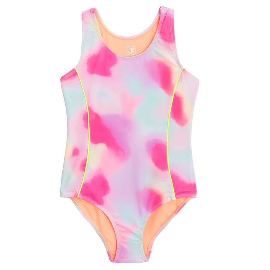 Μαγιό ολόσωμο με εφέ tie dye