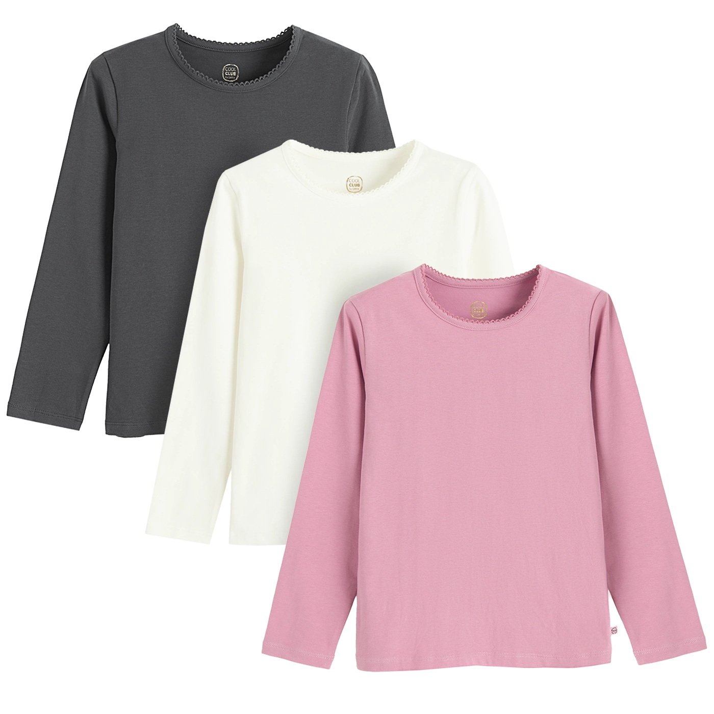 T-SHIRT L/S 3-PACK