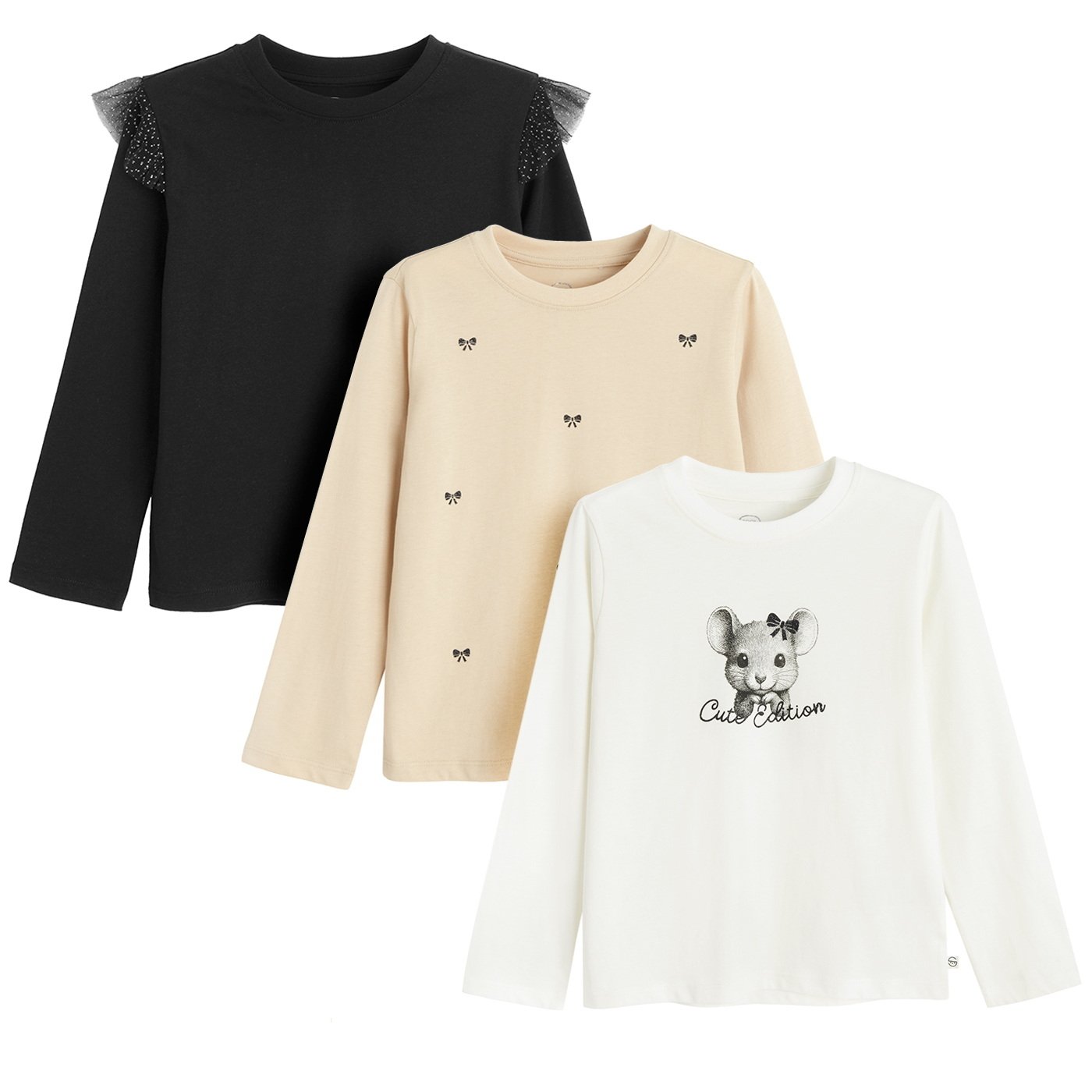 T-SHIRT L/S 3-PACK