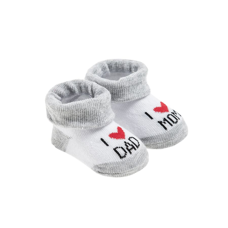 I love Mom I love Dad socks