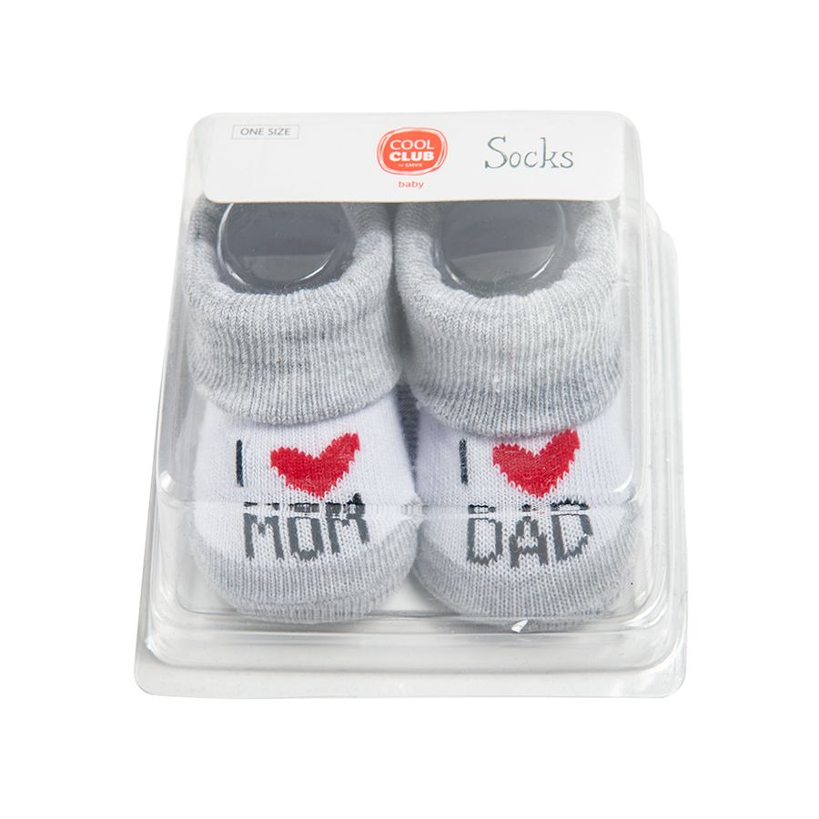 I love Mom I love Dad socks