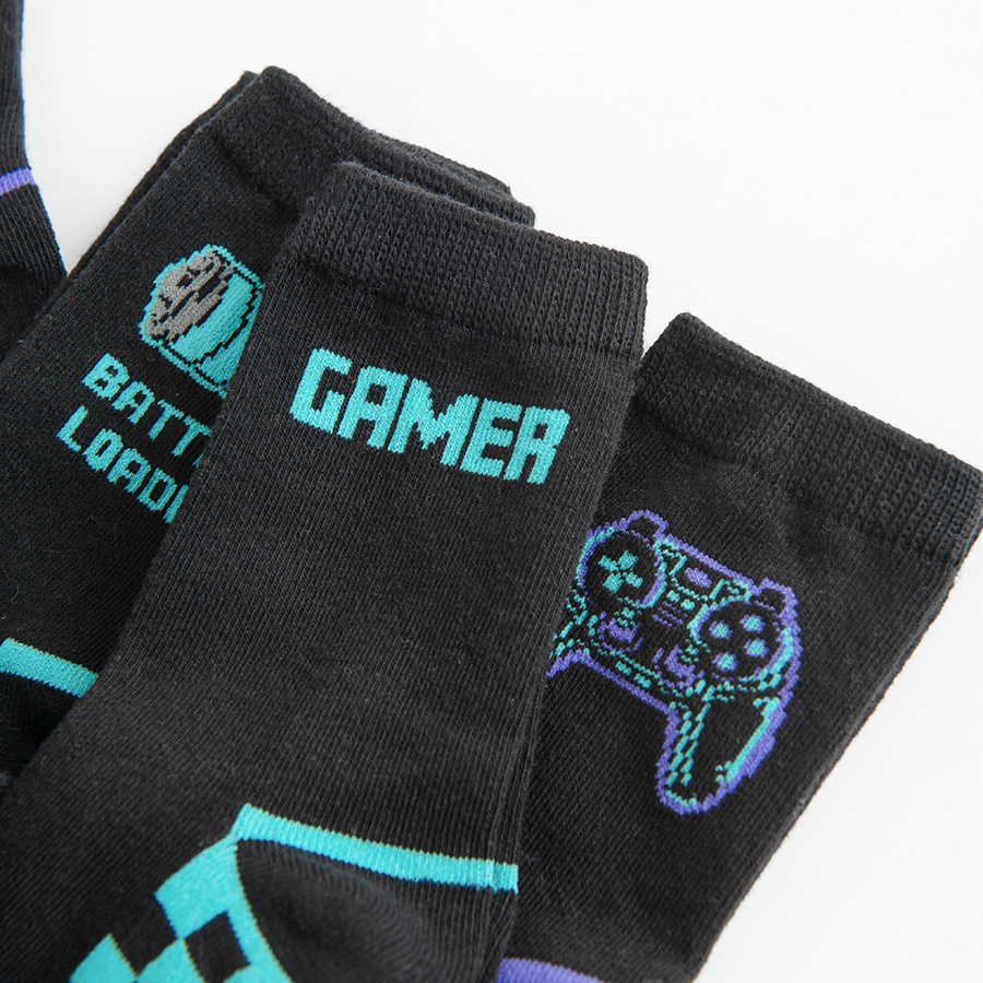 Κάλτσες 5 ζεύγη με στάμπα Gamer