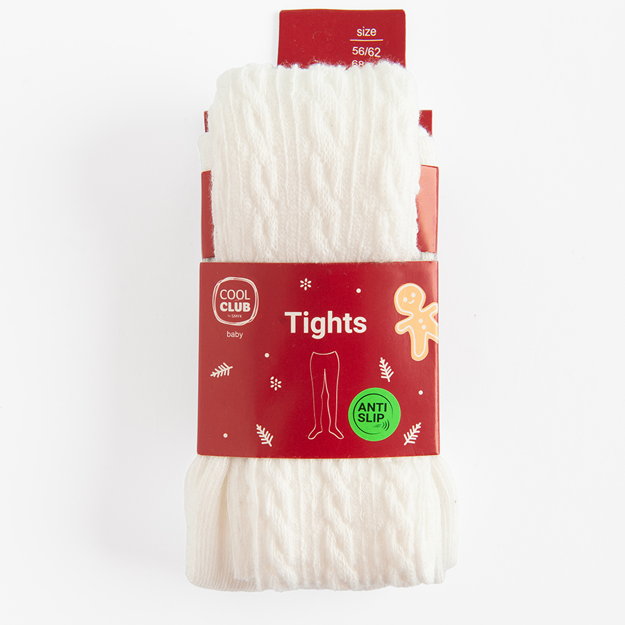 Καλσόν λευκό με διάτρητο σχέδιο