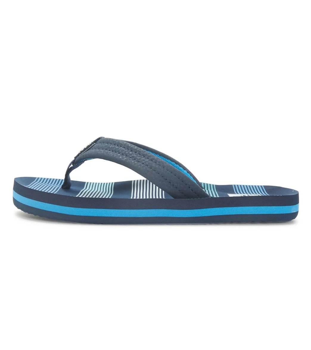 Reef Kids Ahi Flip Flops Deep Sea stripes