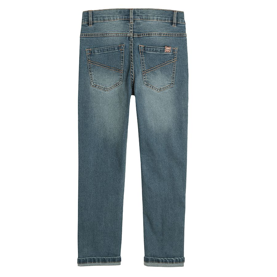 Denim capri pants