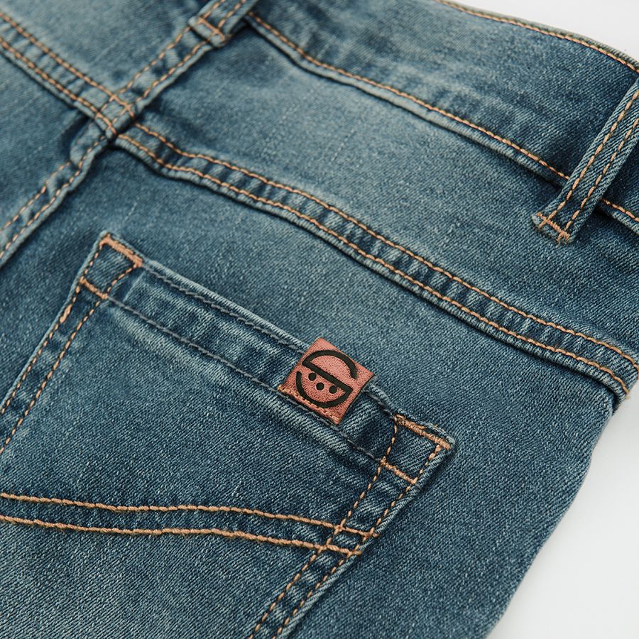 Denim capri pants