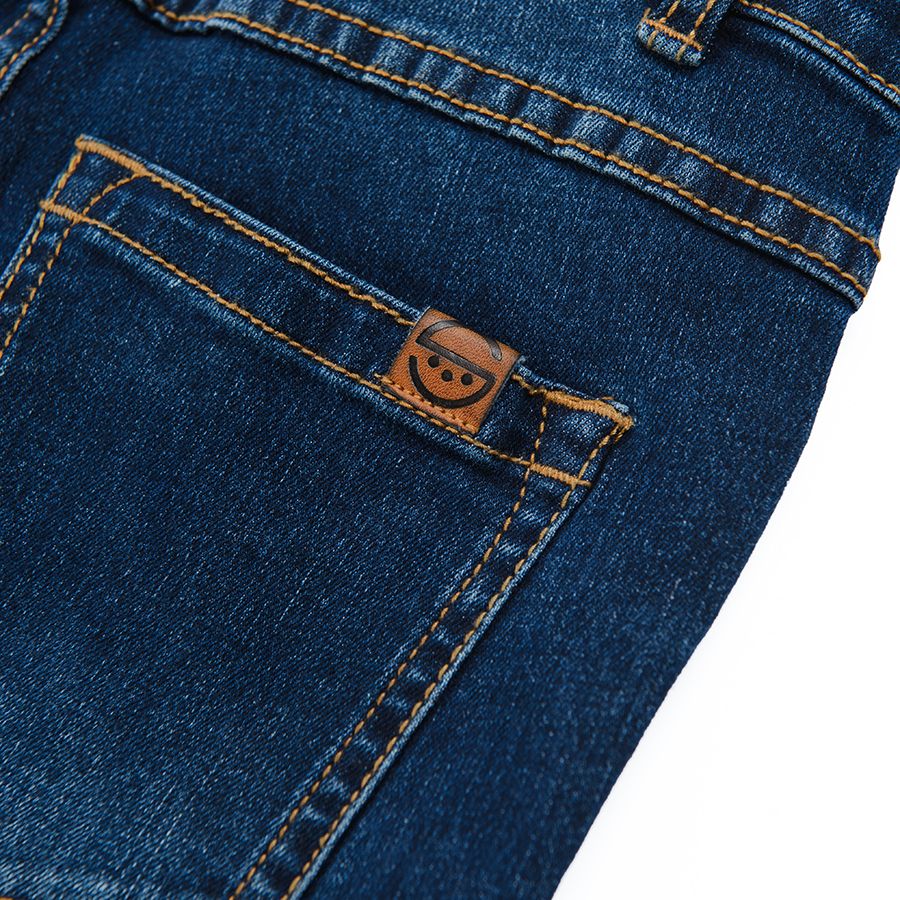 Denim slim capri pants
