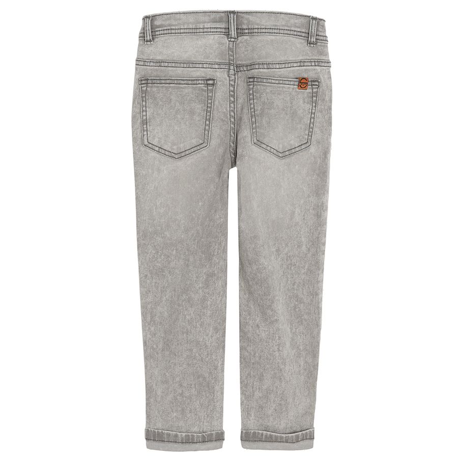 Light grey denim trousers