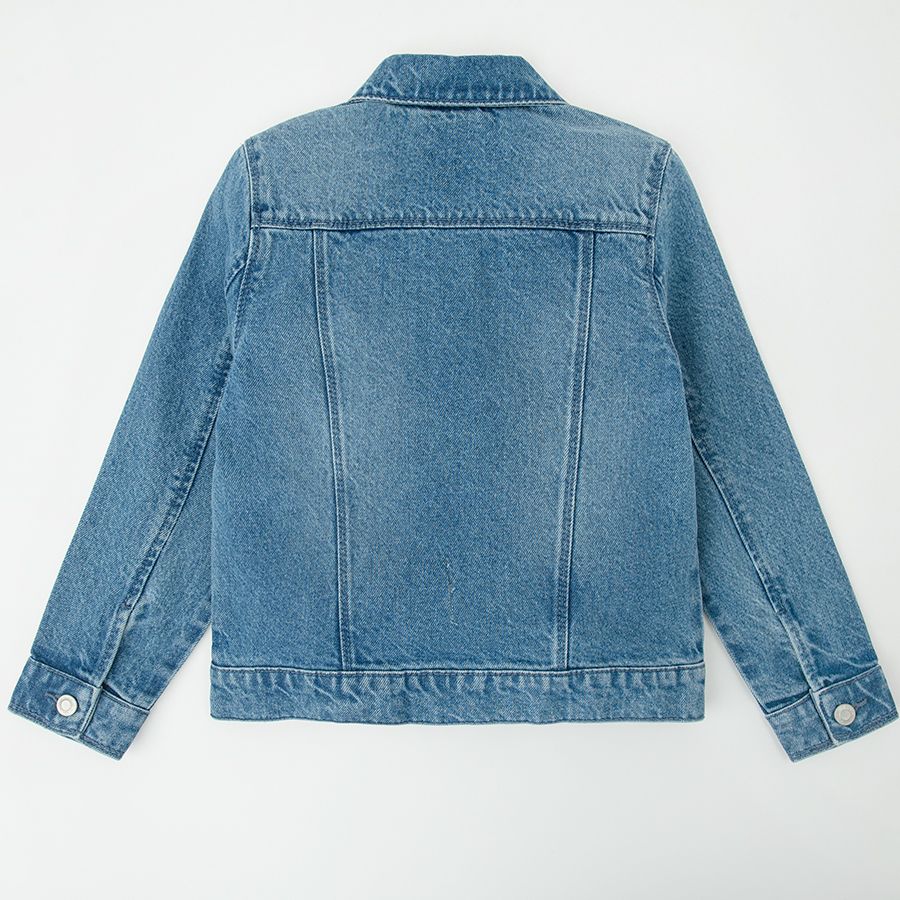 Jean jacket with buttons