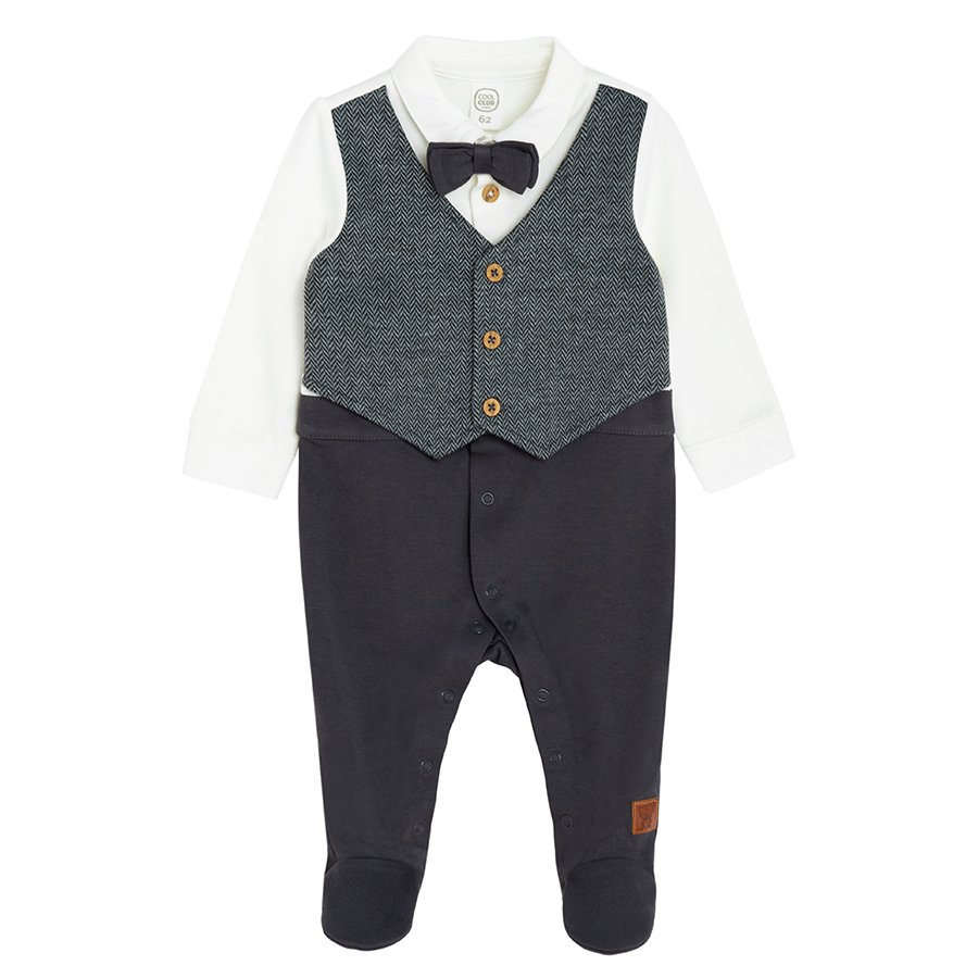 Grey overall look like suit