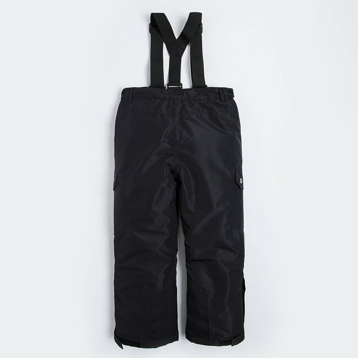 Black ski trousers