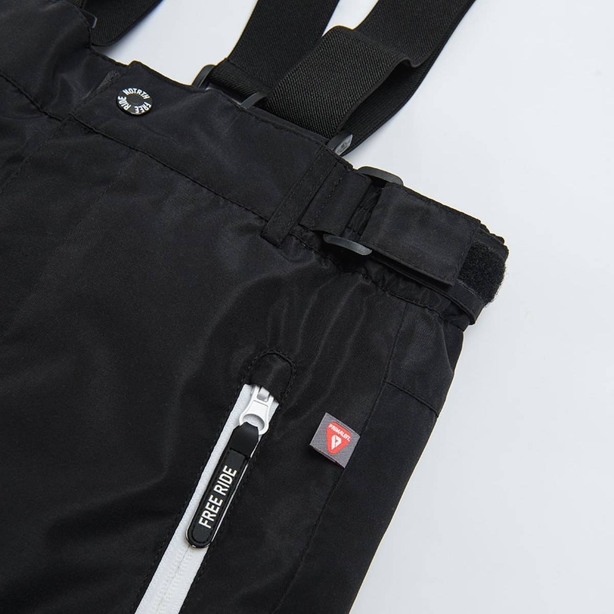 Black ski trousers