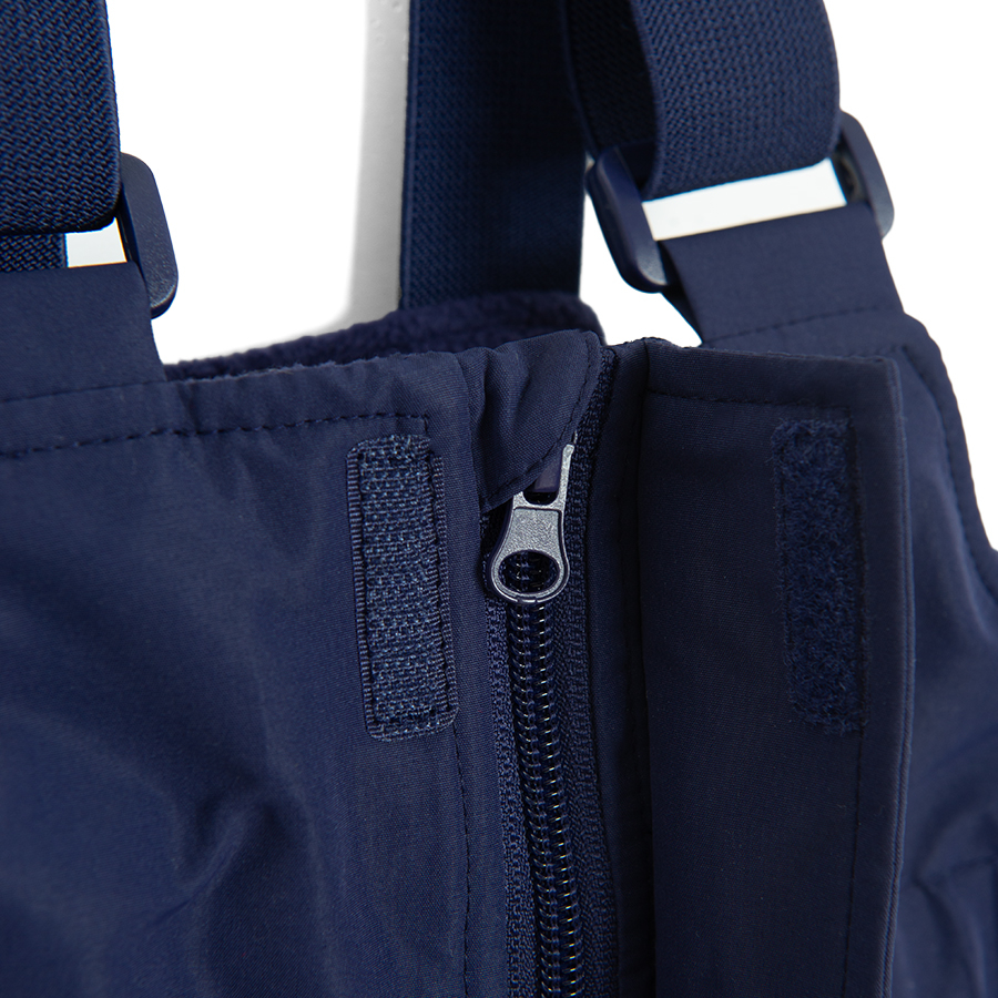 Blue grey sleeveless ski overall