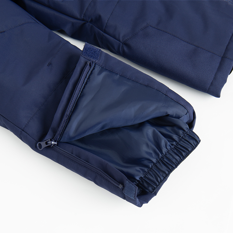 Blue grey sleeveless ski overall