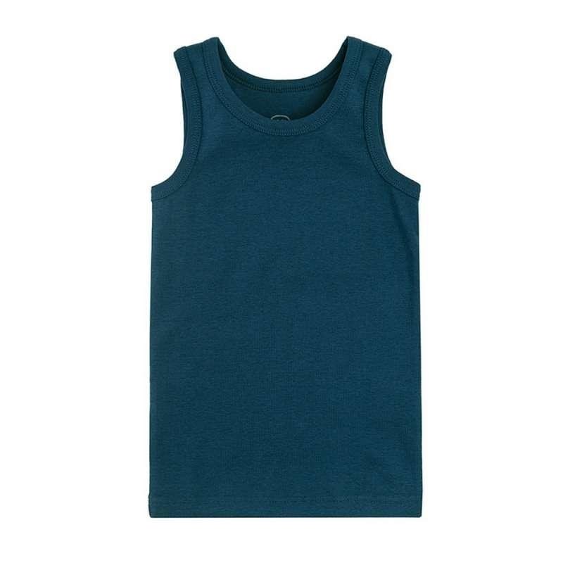 Organic cotton underwear vests with wide straps 5-pack