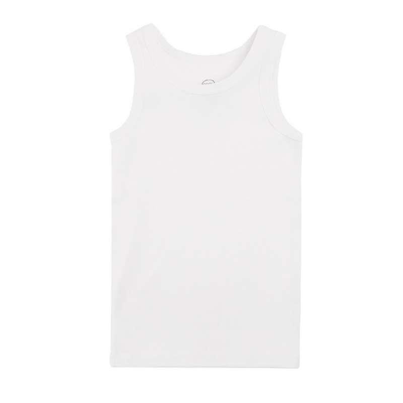 Organic cotton underwear vests with wide straps 5-pack