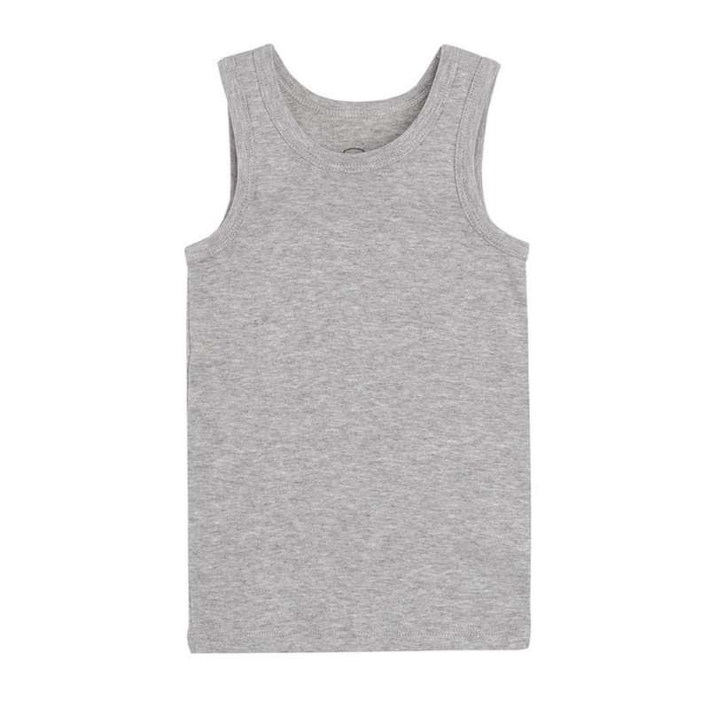 Organic cotton underwear vests with wide straps 5-pack