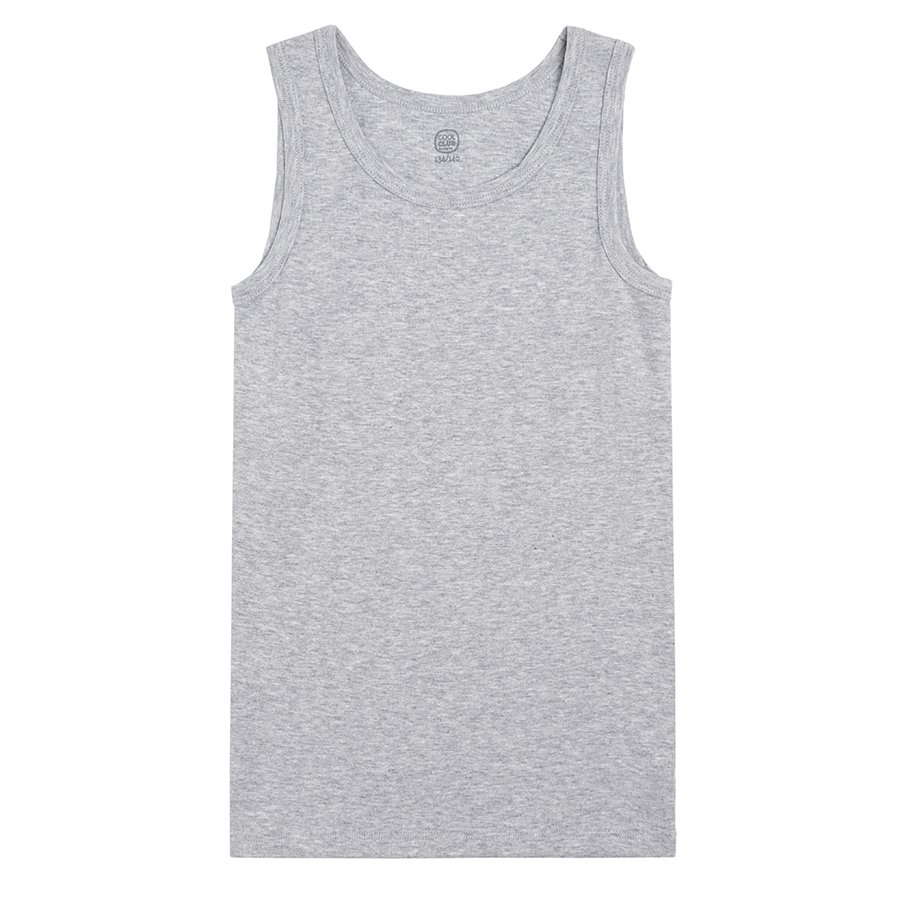White and grey underwear vest 3-pack