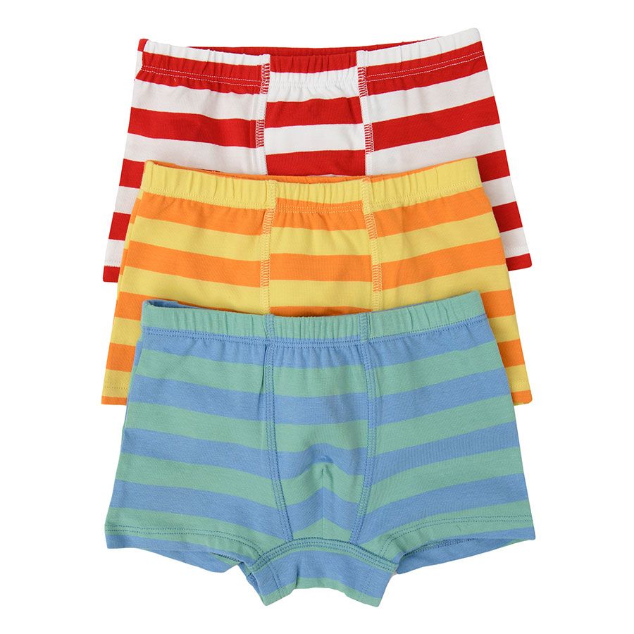 Striped bosxershorts with dog print- 3 pack