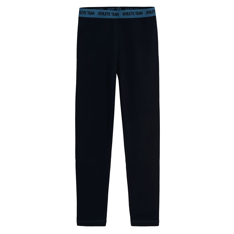 Blue ski thermal bottom