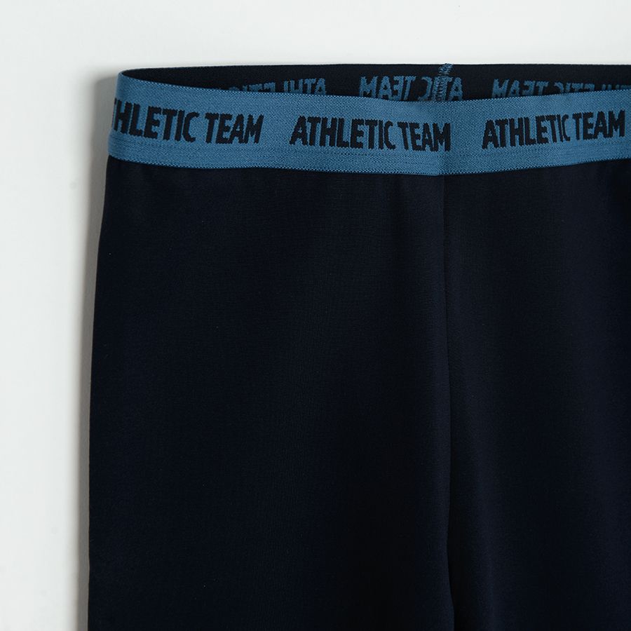 Blue ski thermal bottom
