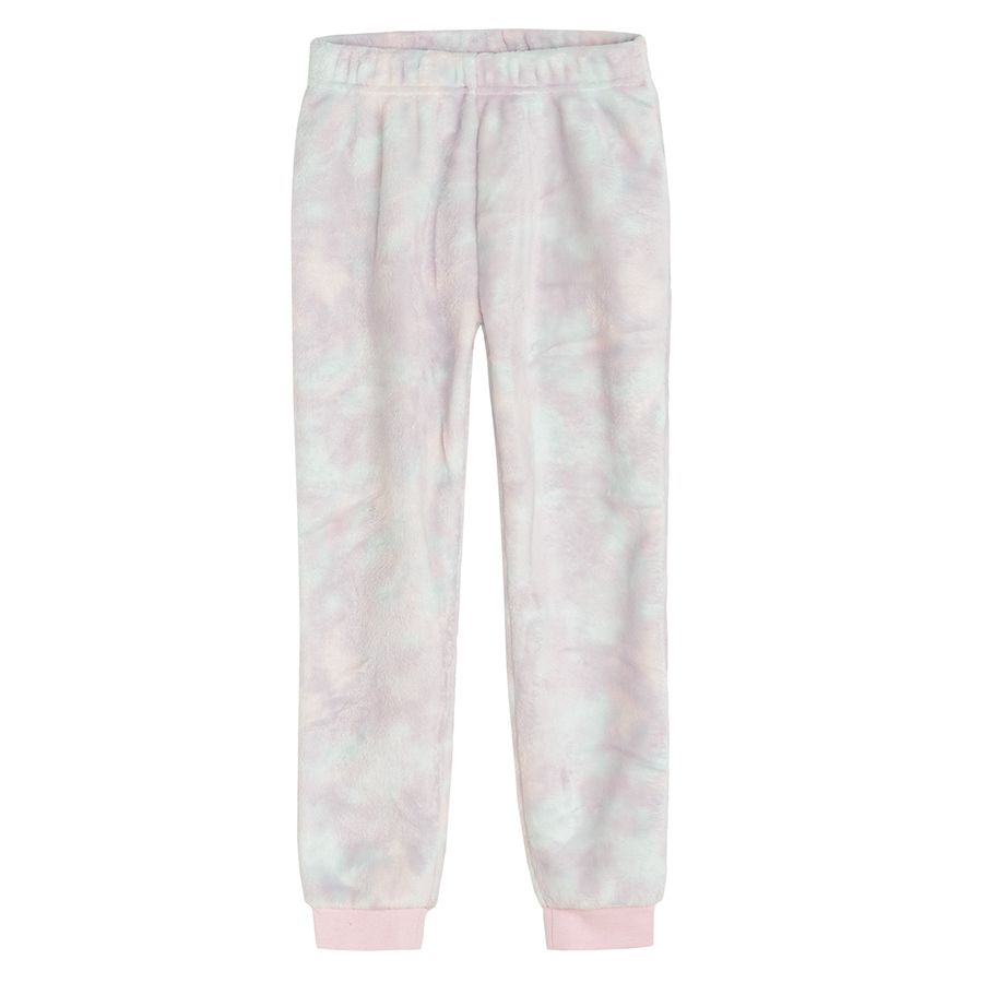 Pink tie dye unicorn long sleeve pyjamas