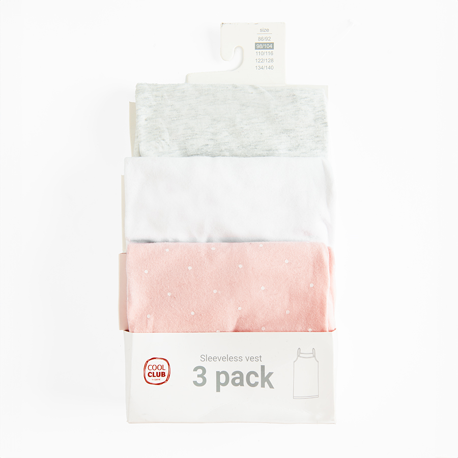 VEST N/S 3-PK