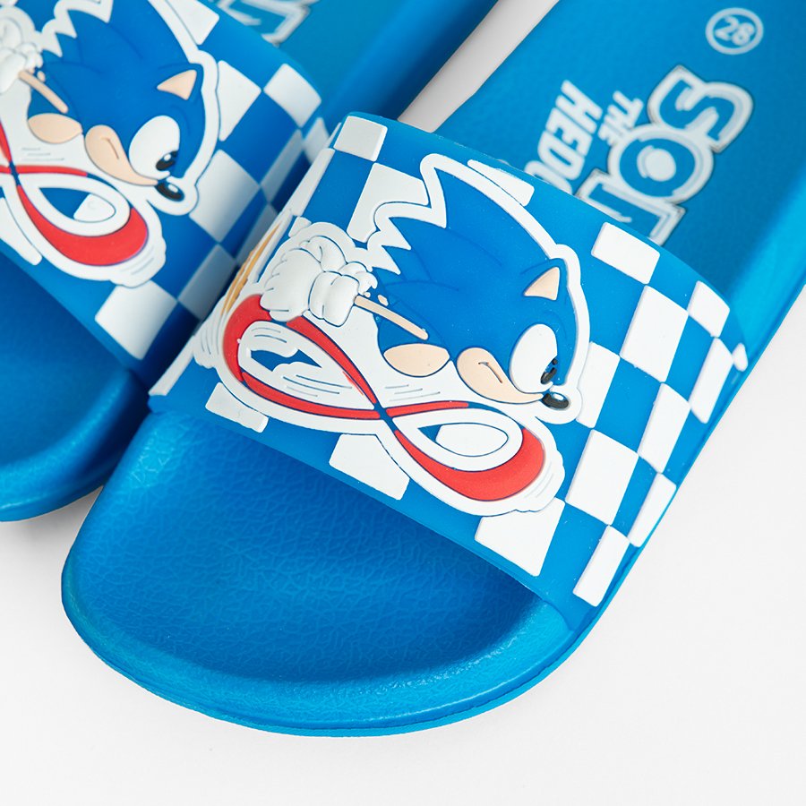 Σαγιονάρες μπλε με στάμπα SONIC