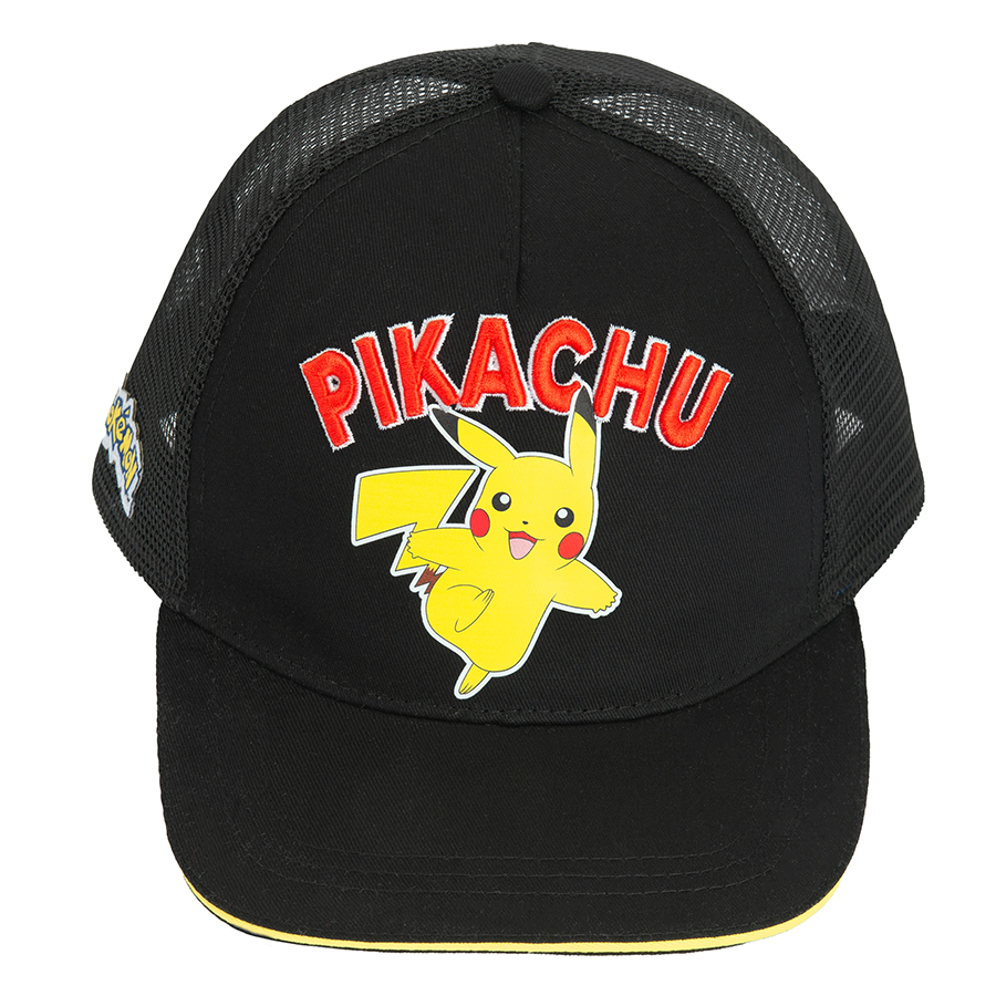 Καπέλο μαύρο με στάμπα PIKACHU